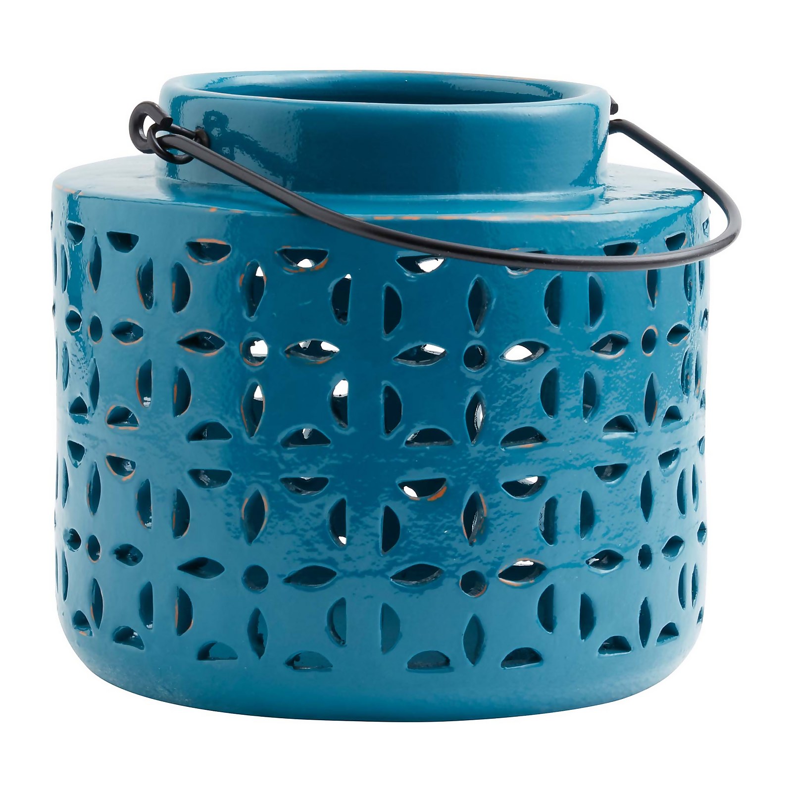 Ceramic Lantern - Blue