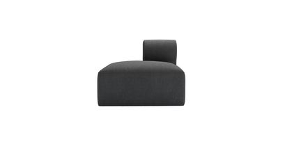 Cohen RHF Unit in Charcoal Brushed Linen Cotton - sofa.com