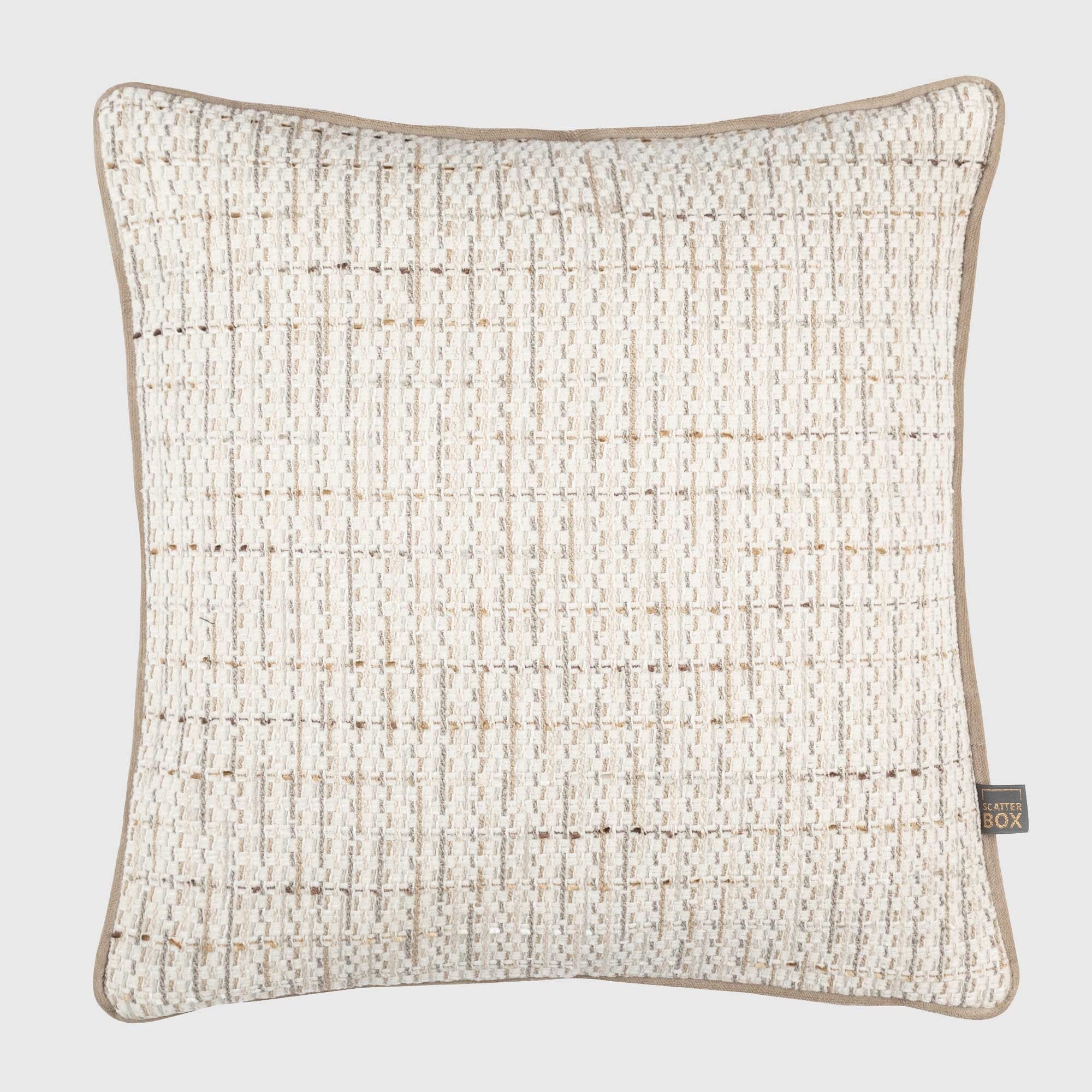 Neutral Woven Cushion, Square | Barker & Stonehouse