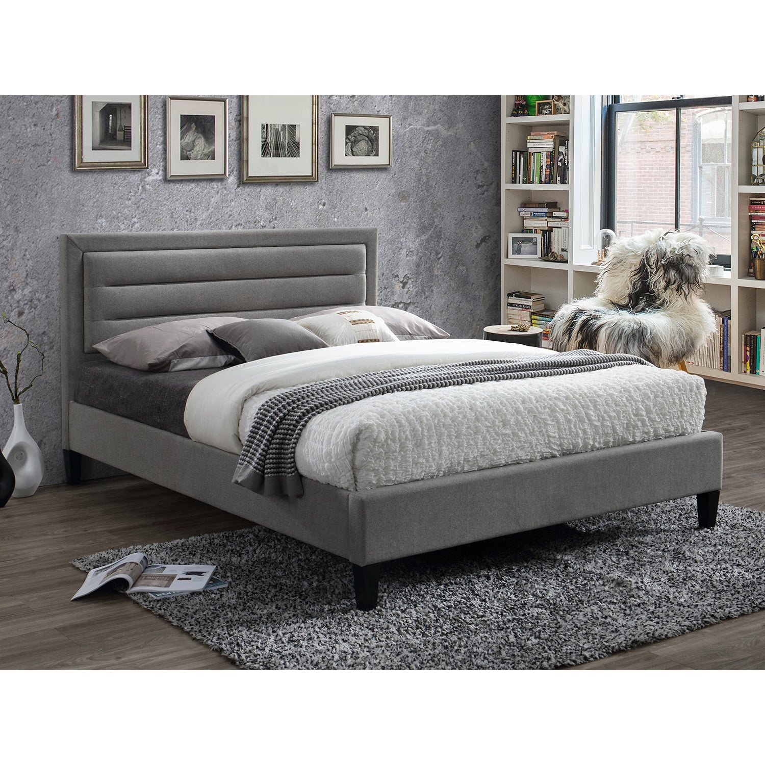 Picasso Grey Bed Frame Grey