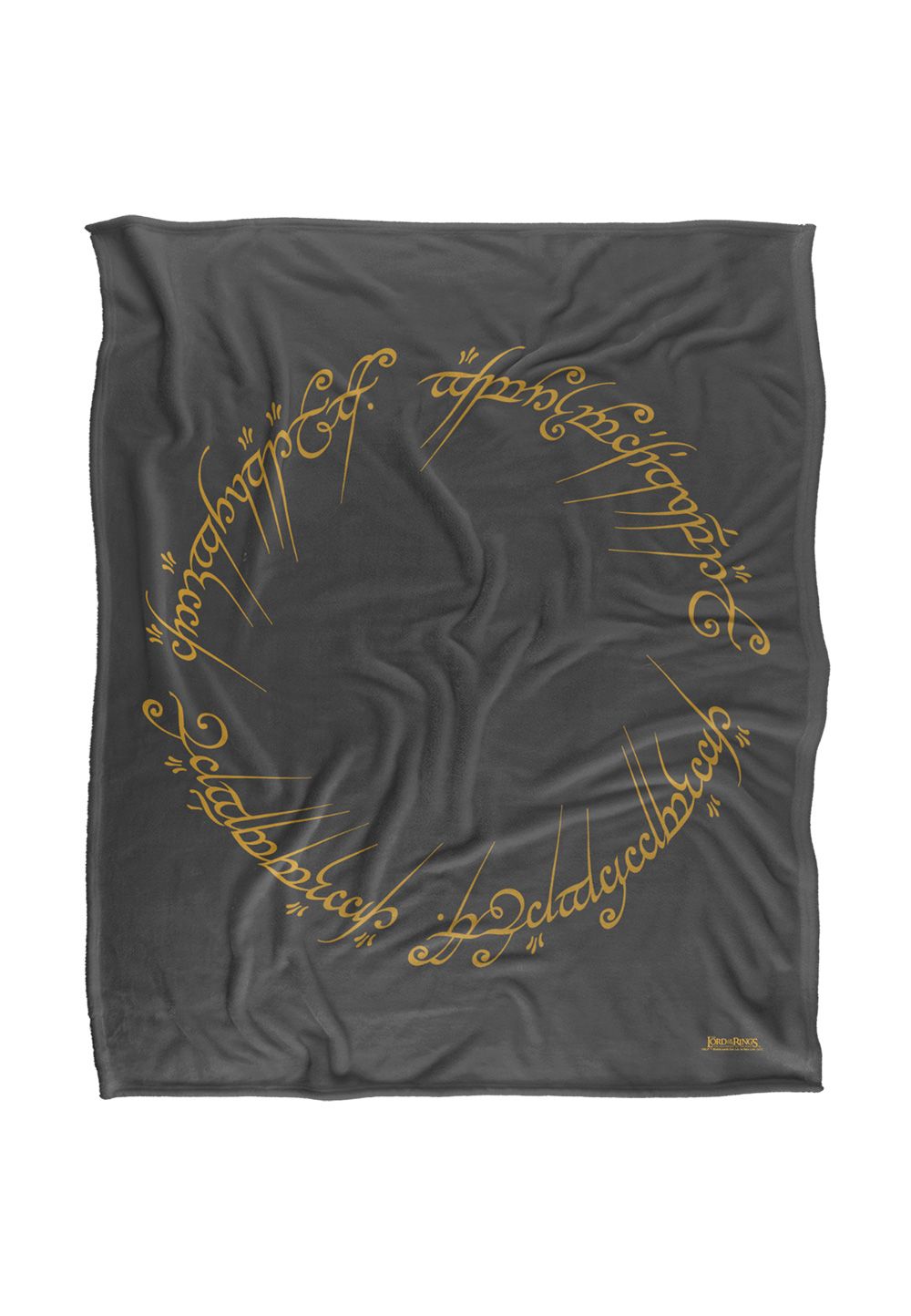 Warner Brothers Lord Of The Rings Logo Officially Licensed Silky Touch Super Soft Throw Blanket 152 x 127 cm in White