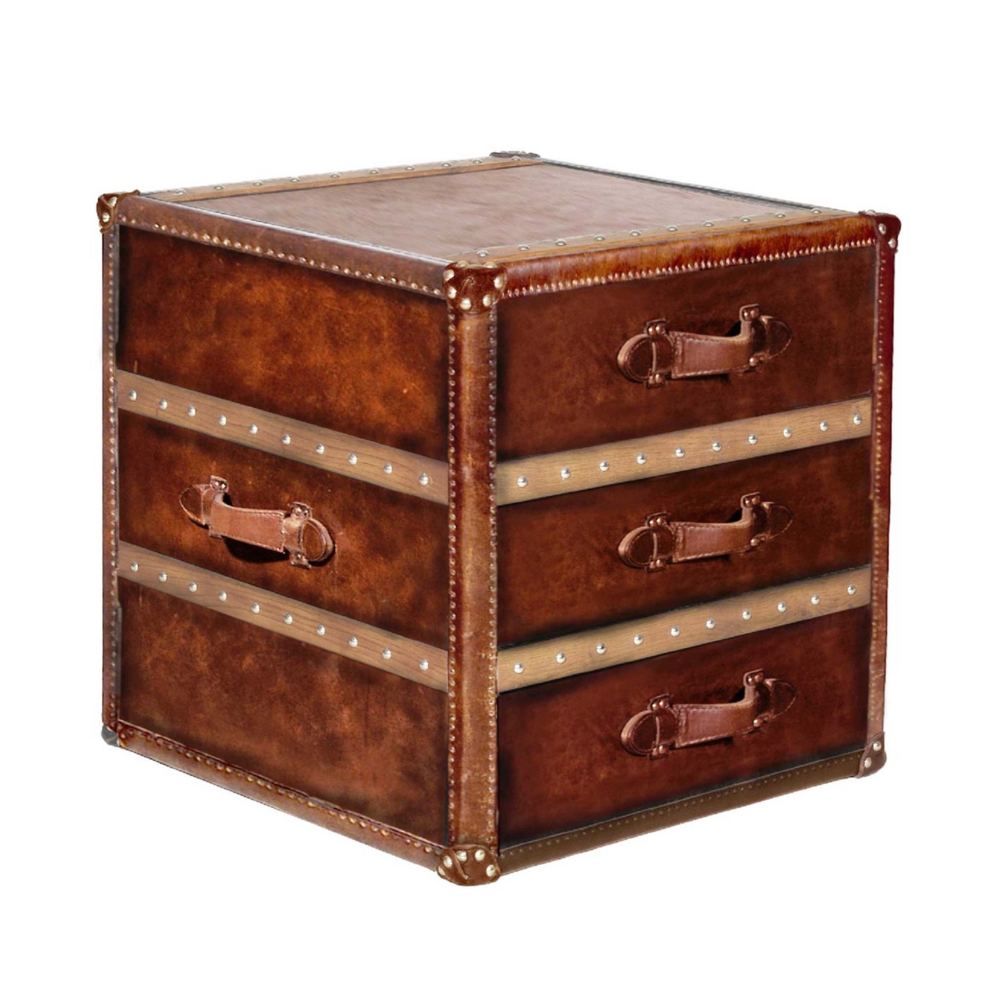 Timothy Oulton Stonyhurst Large Side Table, Vintage Cigar