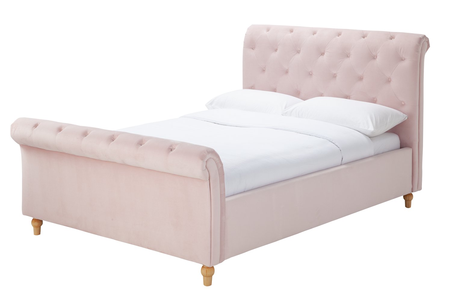 Argos Home Harrogate Double Bed Frame - Pink