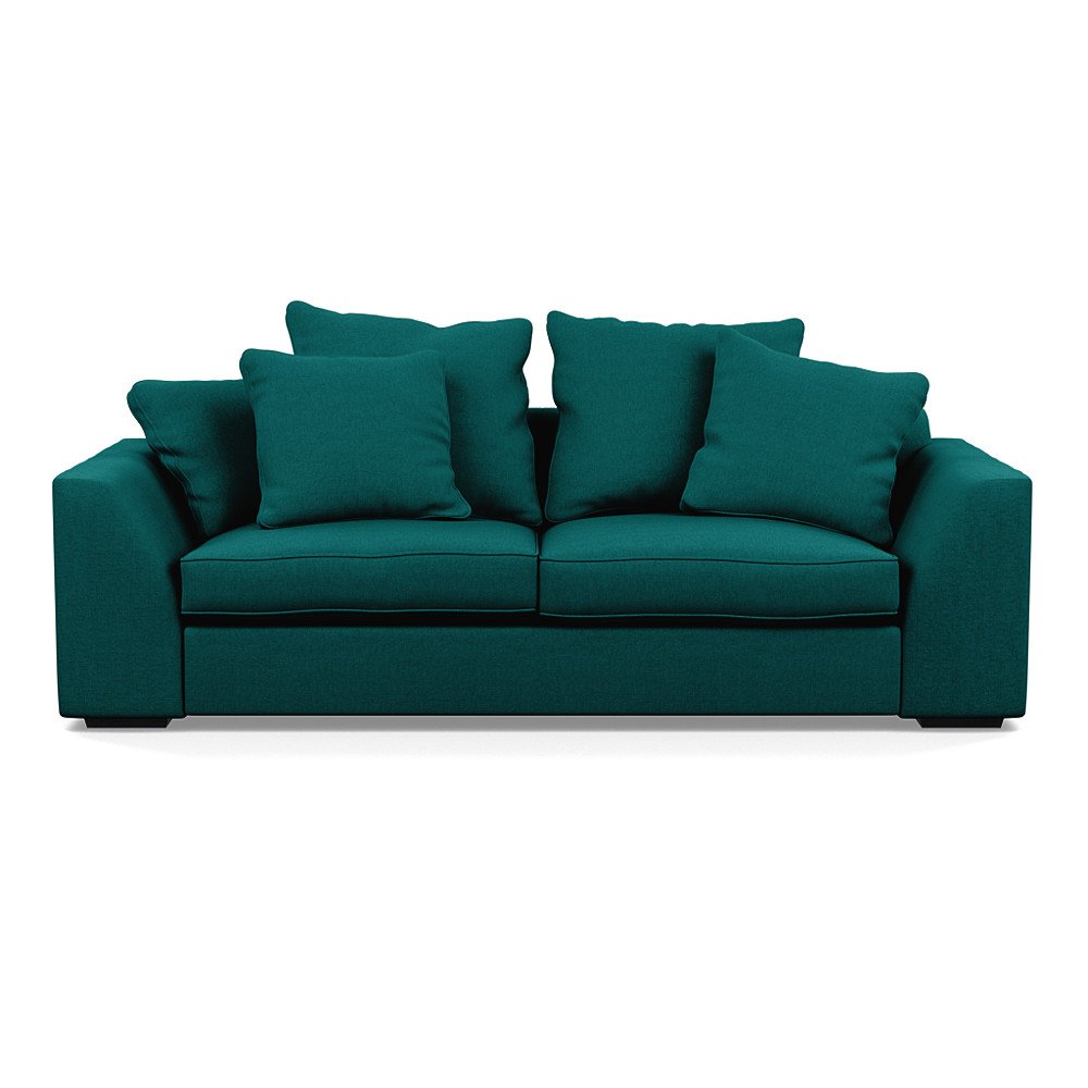Heal's Cumulus 4 Seater Sofa Brushed Cotton Pine Black Feet