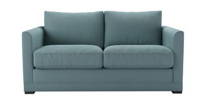 Aissa 2 Seat Sofa Bed in Lagoon Brushed Linen Cotton - sofa.com