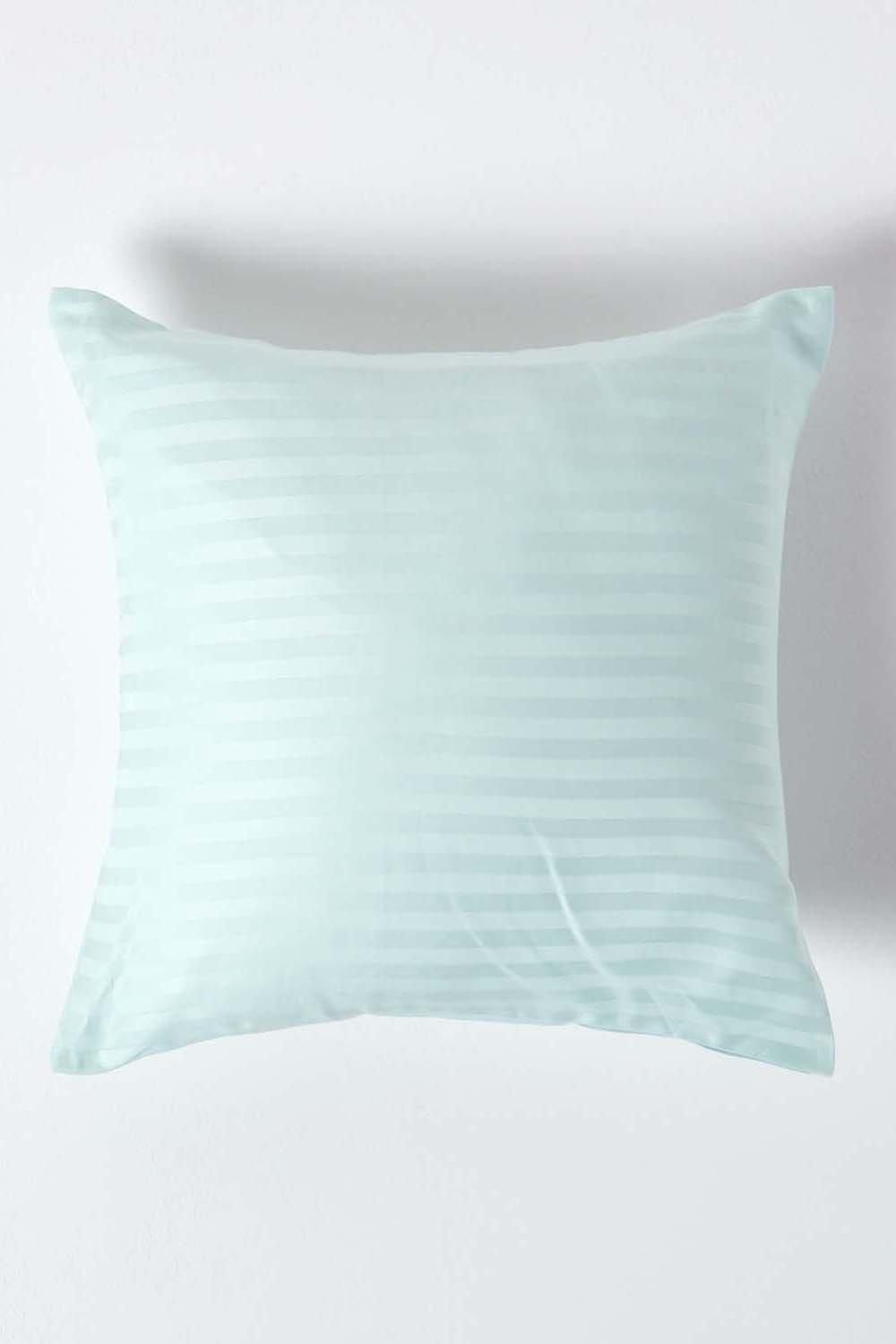 Homescapes Continental Egyptian Cotton Pillowcase 330 TC, 40 x 40 cm in Blue
