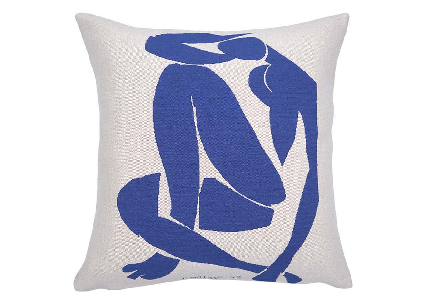 Jules Pansu Matisse Blue Nude Cushion 45 x 45cm