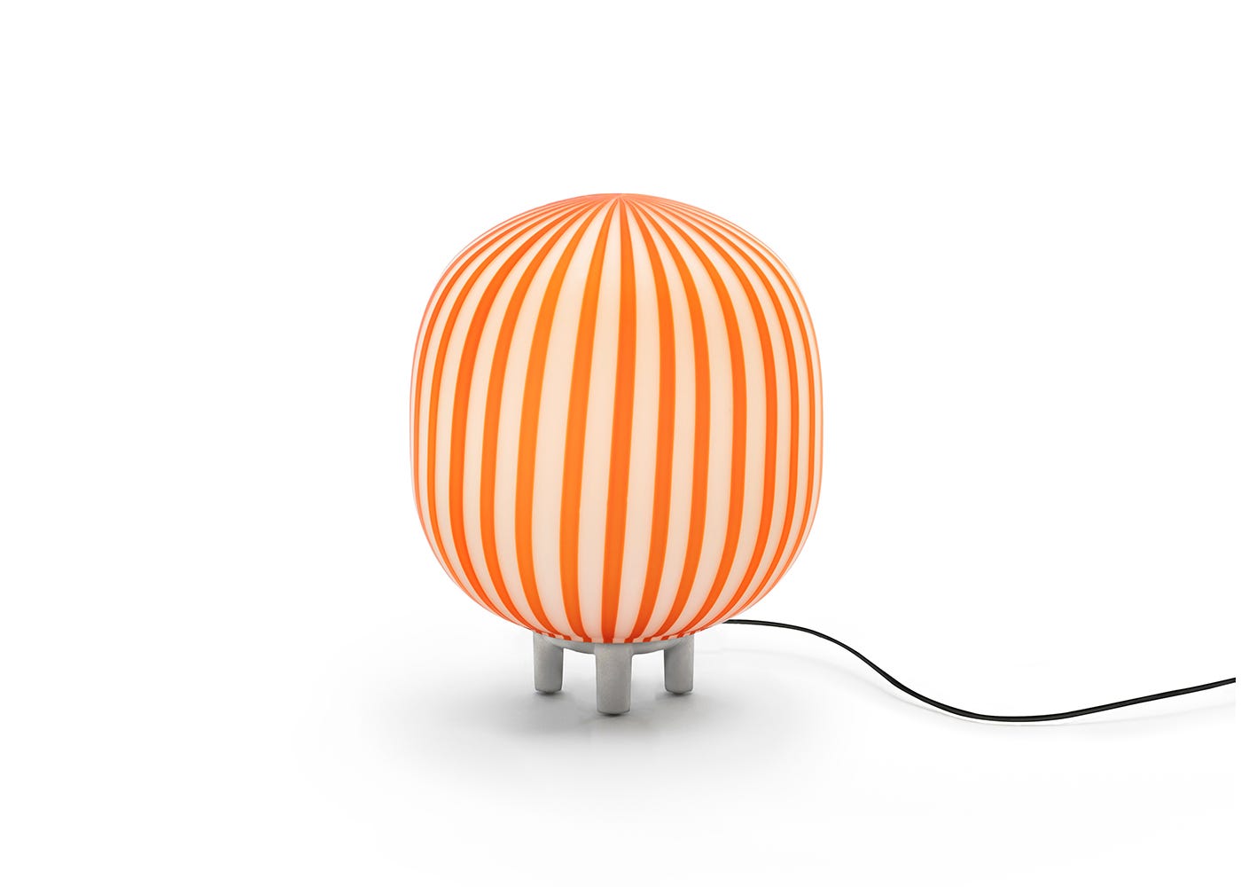 Established & Sons Filigrana T2 Cylinder Table Lamp White/Red