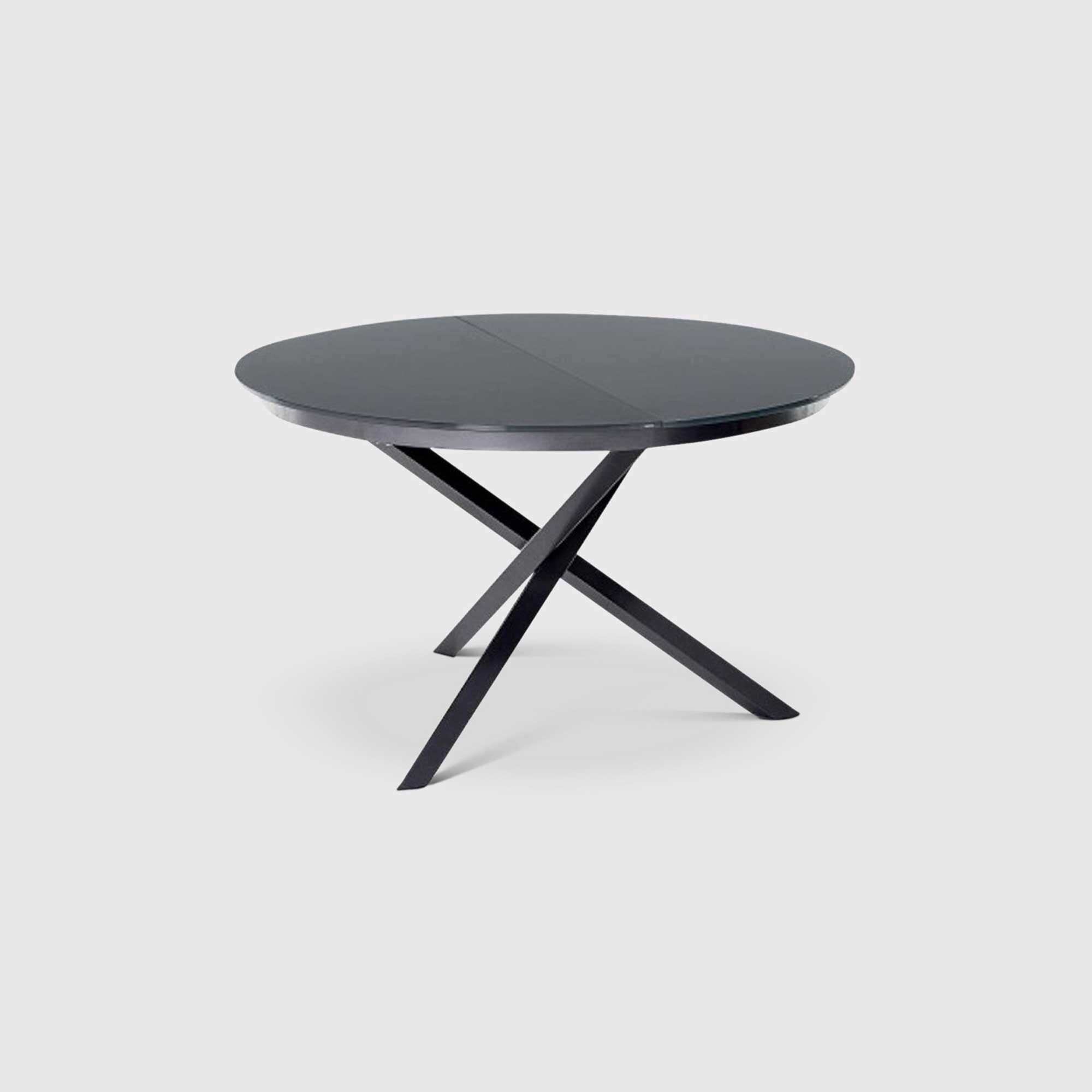 Bontempi Barone Dining Table 175x125x75cm, Round, Grey Ceramic | Barker & Stonehouse