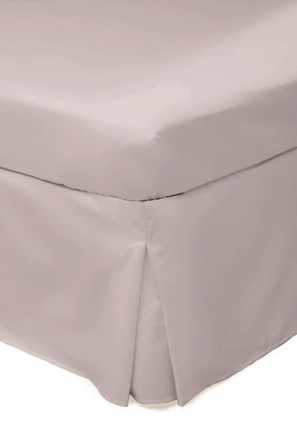 Belledorm Easy Care 200 Thread Count Cotton Polyester Percale Platform Valance in Light Pink | Size: Super King