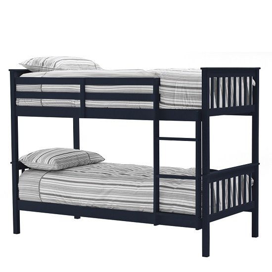 Castleford Wooden Bunk Bed In Blue
