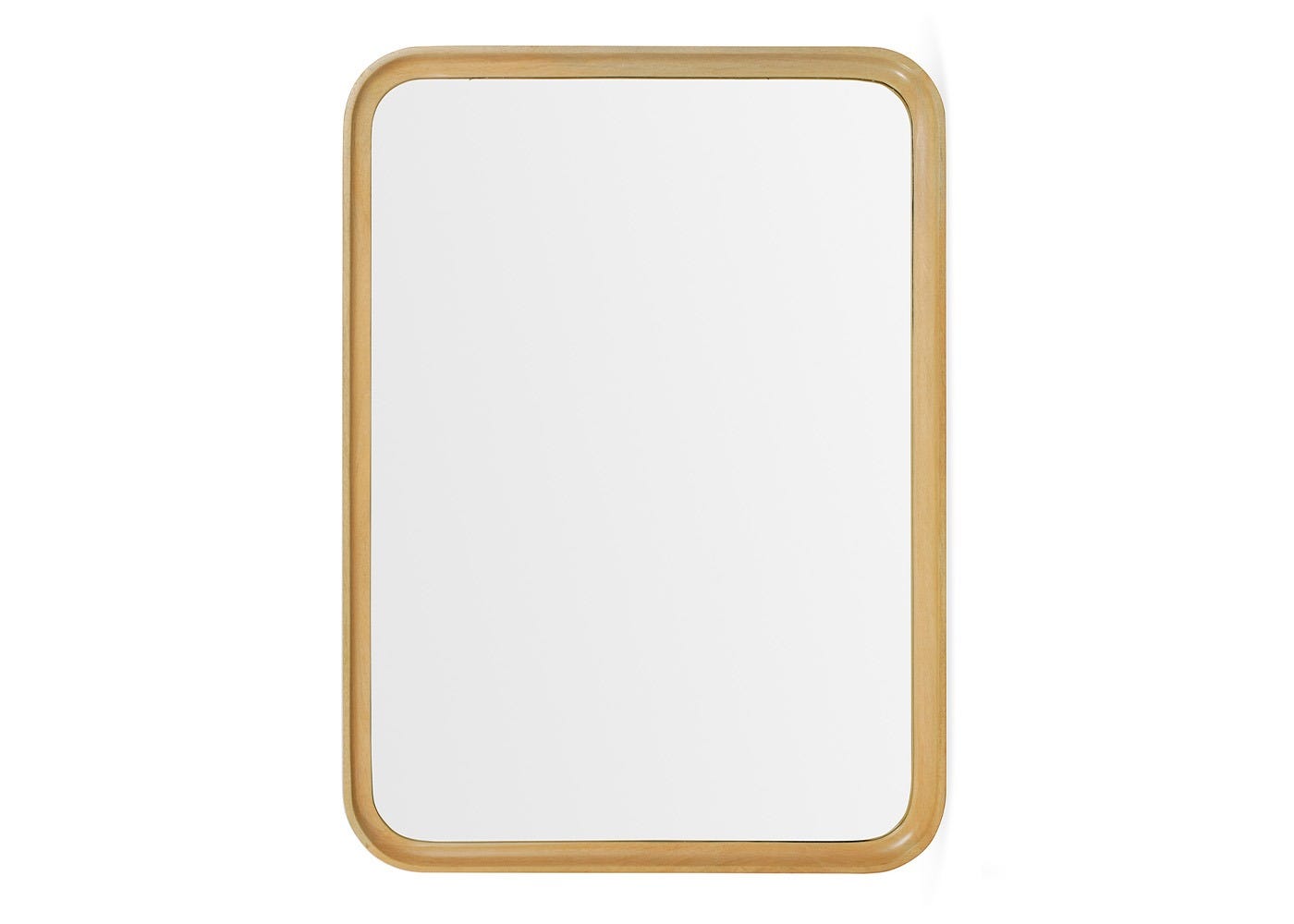 Heal's Livorno Rectangle Mirror Light Mango Wood 110 x 80cm