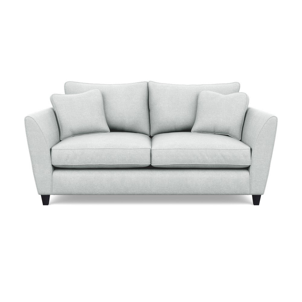 Heal's Torino 3 Seater Sofa Broad Weave Tin Black Feet