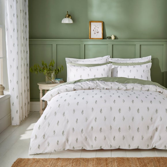 Harper Stem Floral 144 Thread Count 100% Cotton Duvet Cover & Pillowcase Set