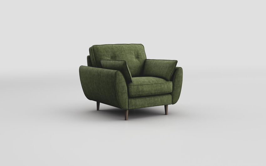 Green Fabric Saiano Armchair