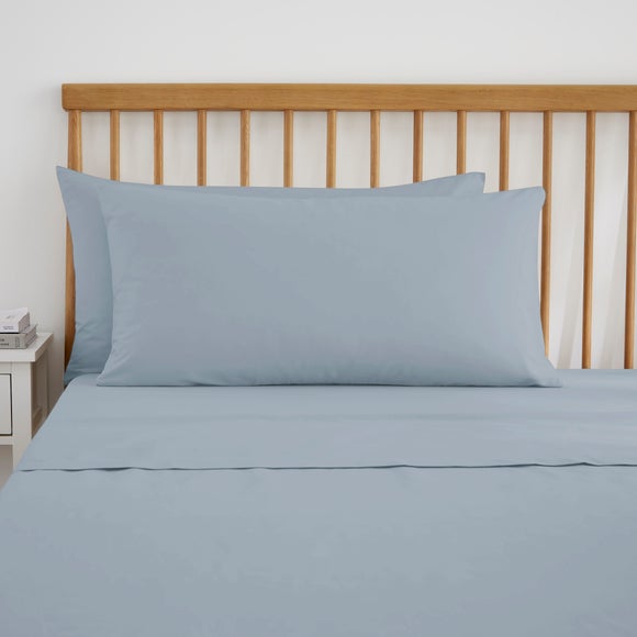 Pure Cotton Large Standard Pillowcase Pair
