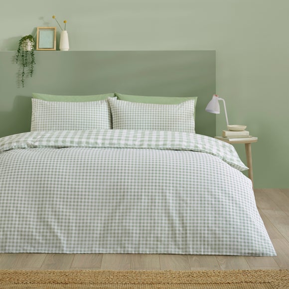 Catherine Lansfield Bamford Gingham Check Polycotton Duvet Cover & Pillowcase Set