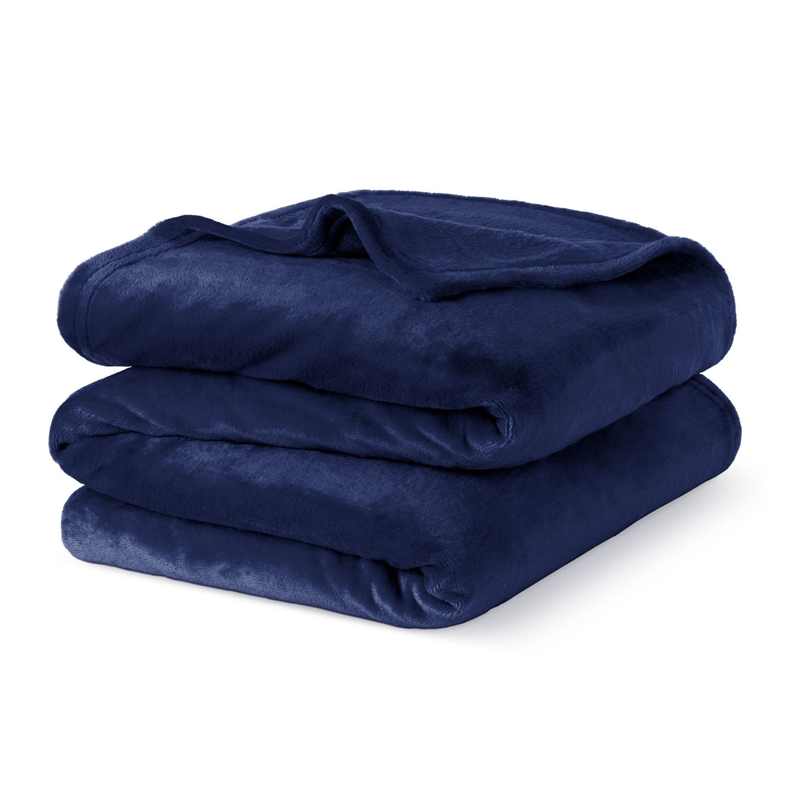 LIVIVO Ultra Soft Flannel Fleece Throw Blanket in Mid Blue