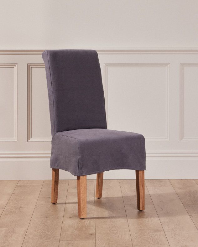 Dibor Riviera Loose Cover Kitchen Furniture Dining Room Chair - Grey
