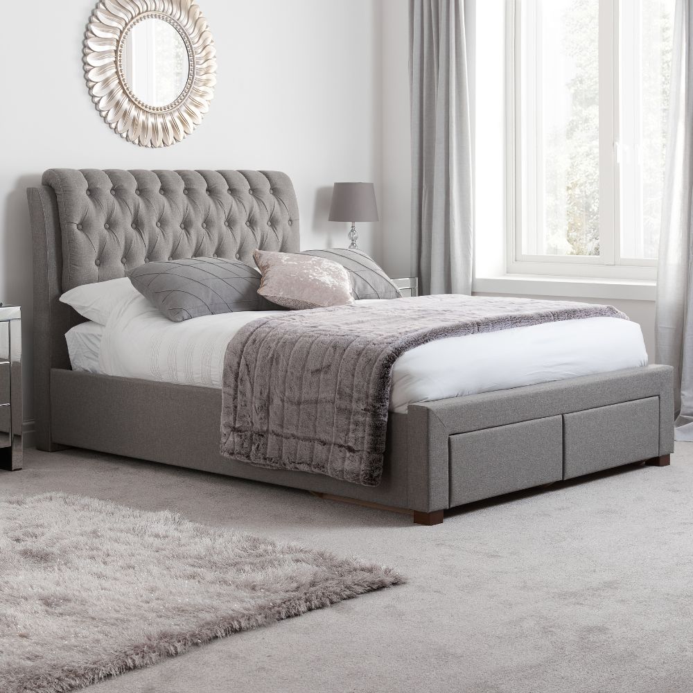 Birlea Valentino Bed in Grey
