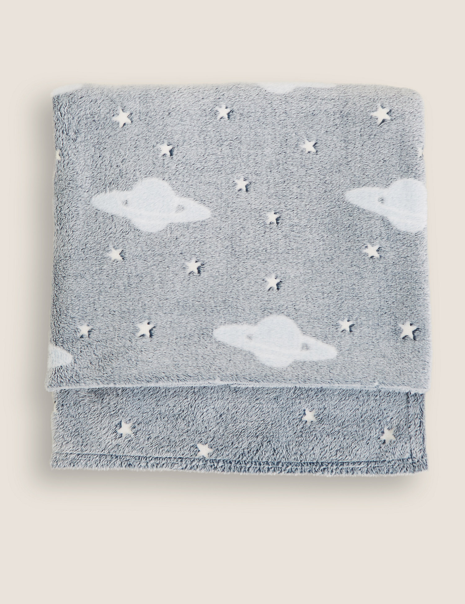 M&S Fleece Glow In The Dark Space Throw