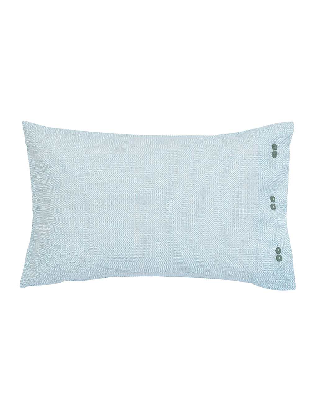 Bedeck of Belfast 2 Pack Pure Cotton 200 Thread Count Pillowcases Teal Mix