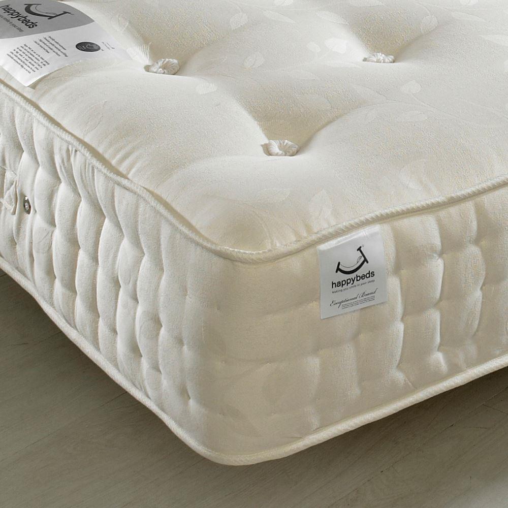 Jewel 2000 Pocket Sprung Orthopaedic Natural Fillings Mattress - 4ft Small Double (120 x 190 cm)