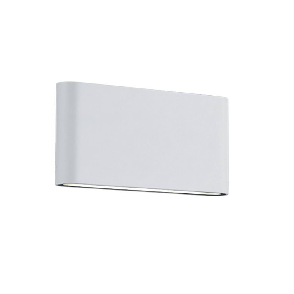 Netlighting Thames Ii Modern 17cm 2 Light Outdoor Up Down Wall Lamp White IP54