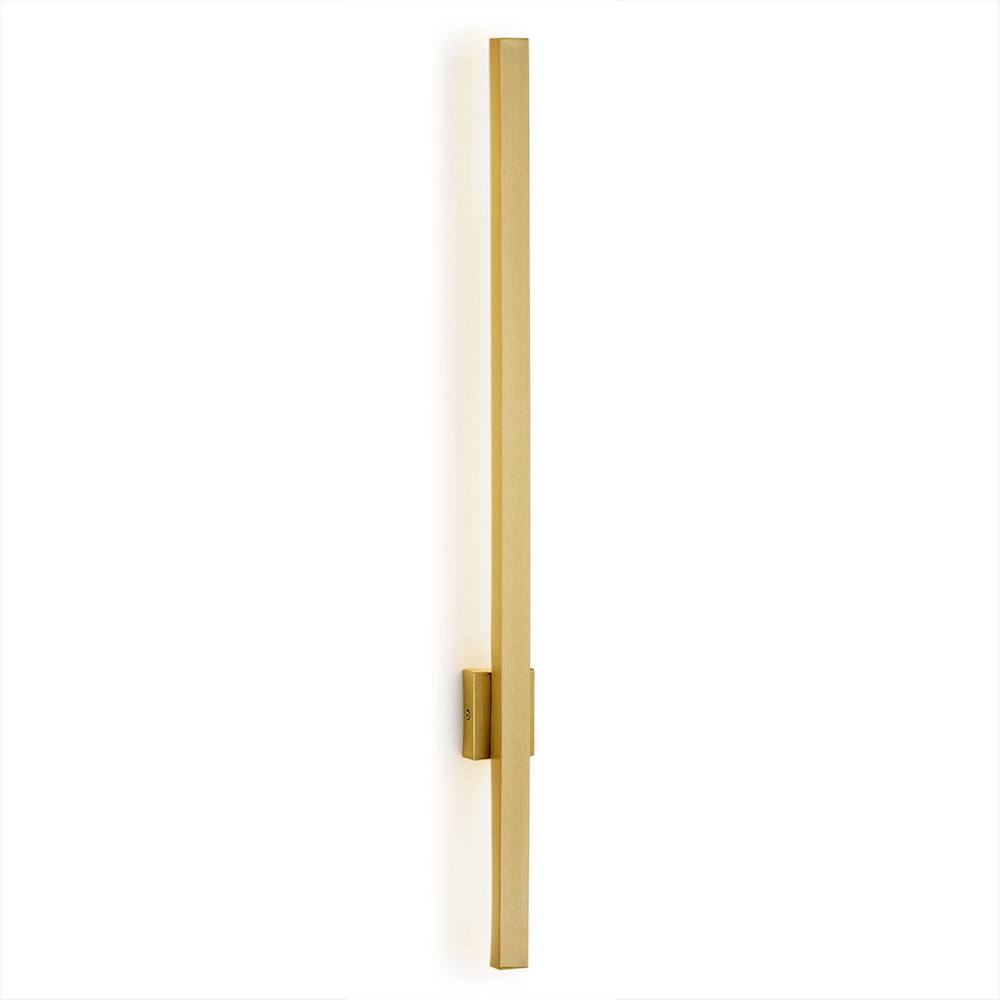 Netlighting Asse 100cm Integrated LED Wall Lamp Brushed Brass 3000K in Metallic Gold