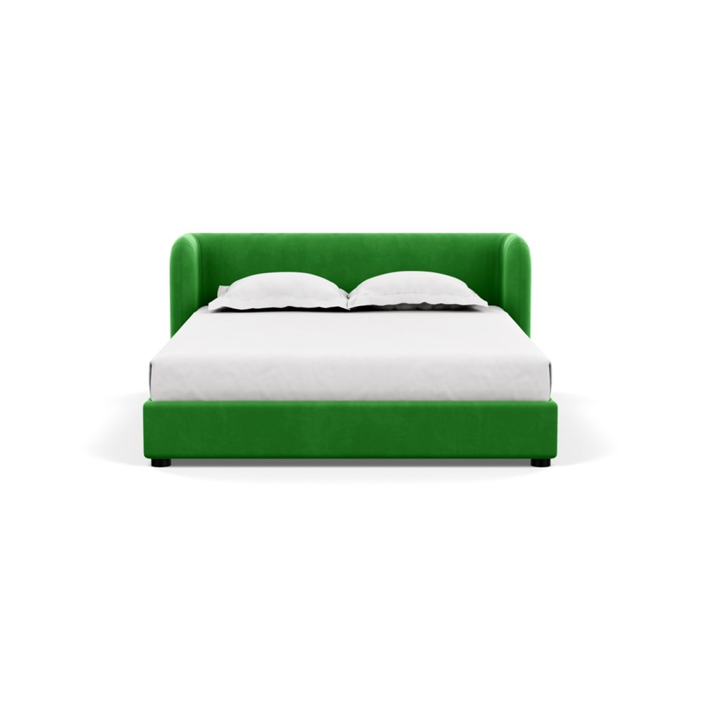 Heal's Group Bed King Varese Velvet Emerald