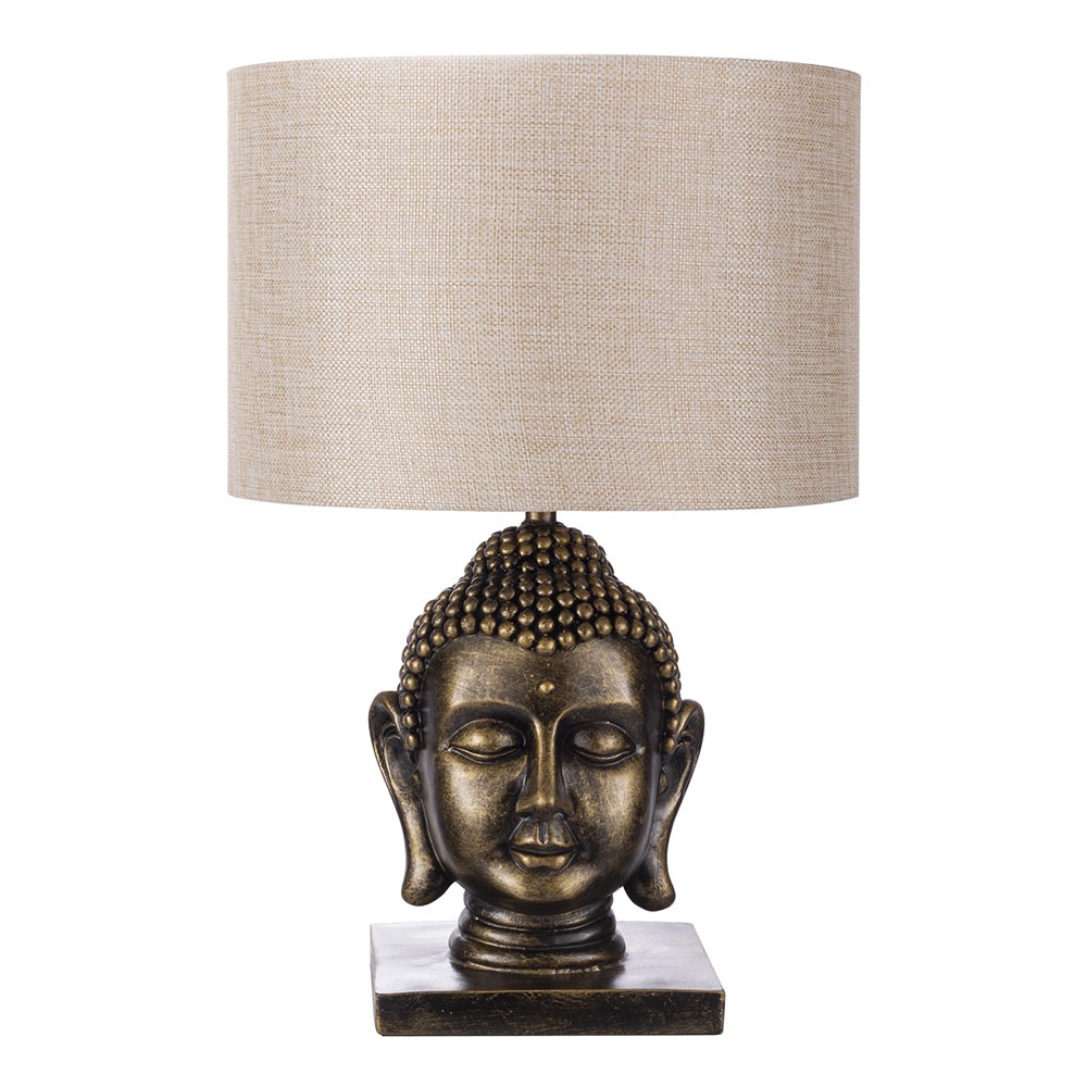 Buddha Table Lamp, Gold