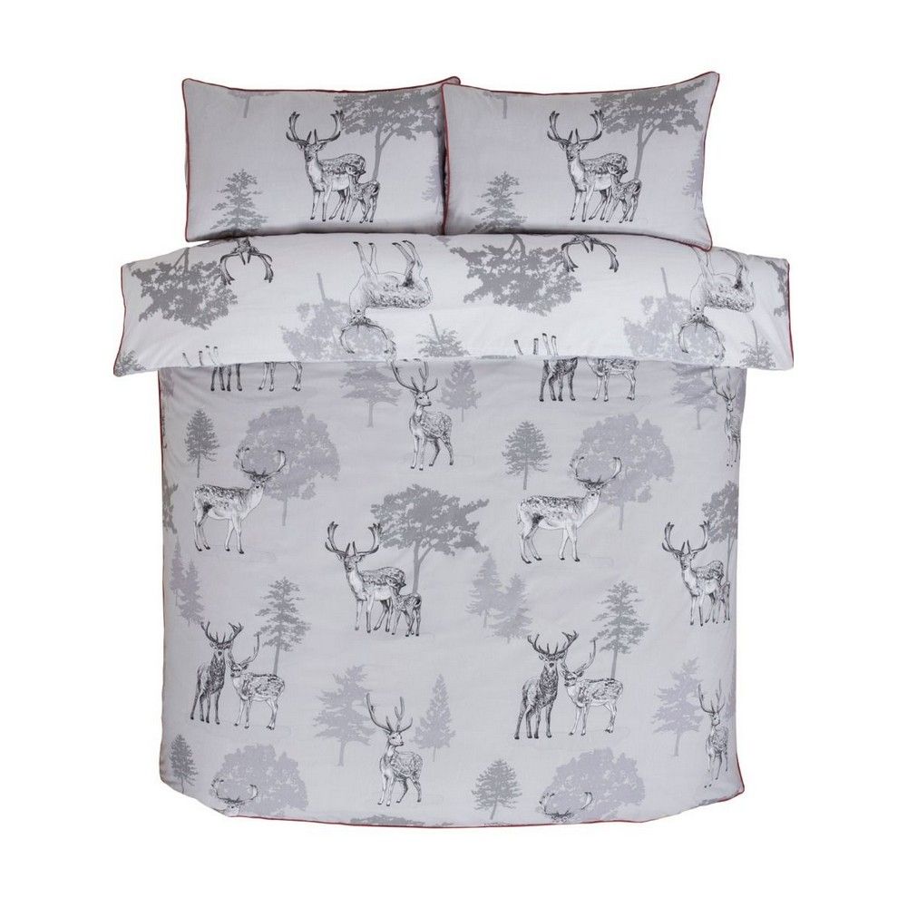 Rapport Sherwood Stag Duvet Cover Set in Grey