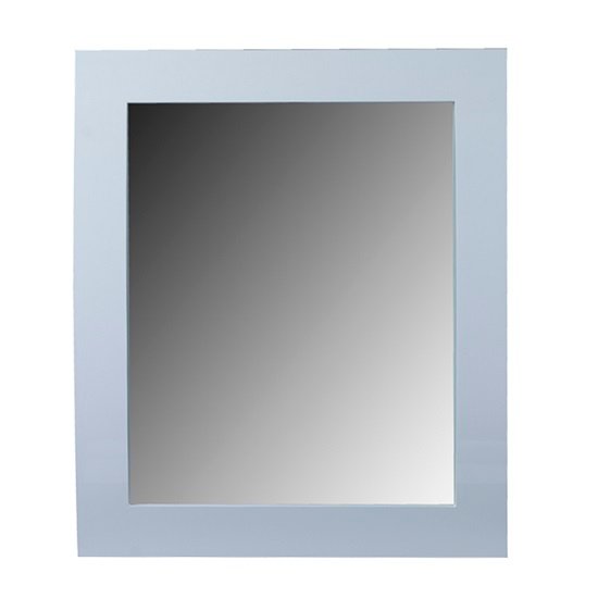 Bushwick Wooden Dressing Mirror In White High Gloss