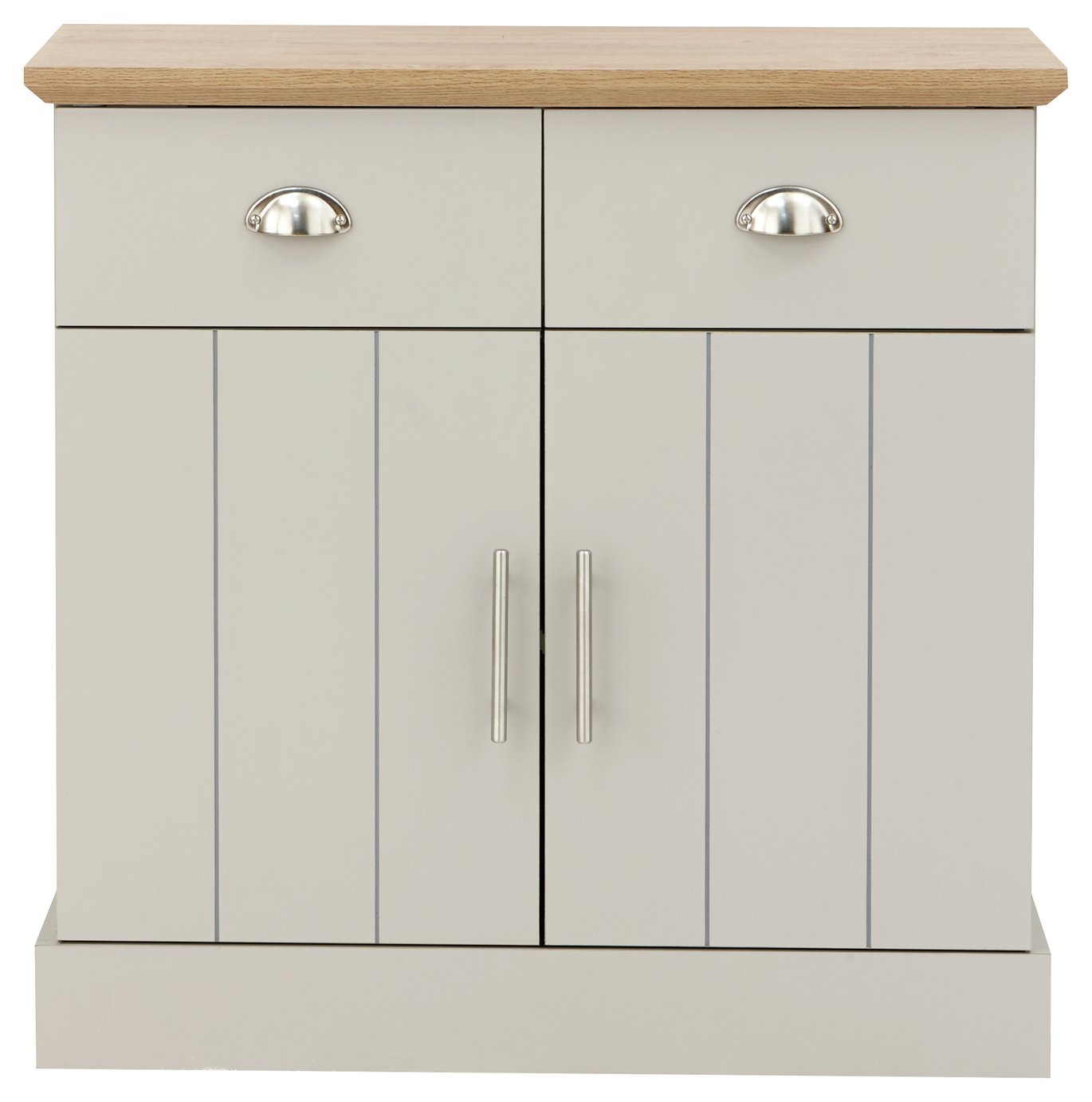 Easton 2 Door 2 Drawer Compact Sideboard - Grey