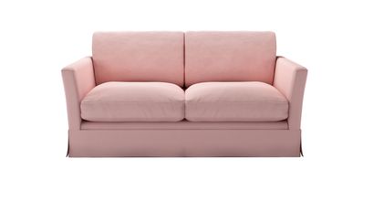 Otto 2 Seat Sofabed in Rhubarb Smart Cotton - sofa.com