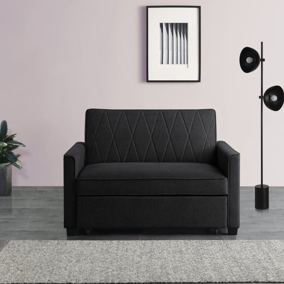 Serviya Fabric Compact Double Sofa Bed 2