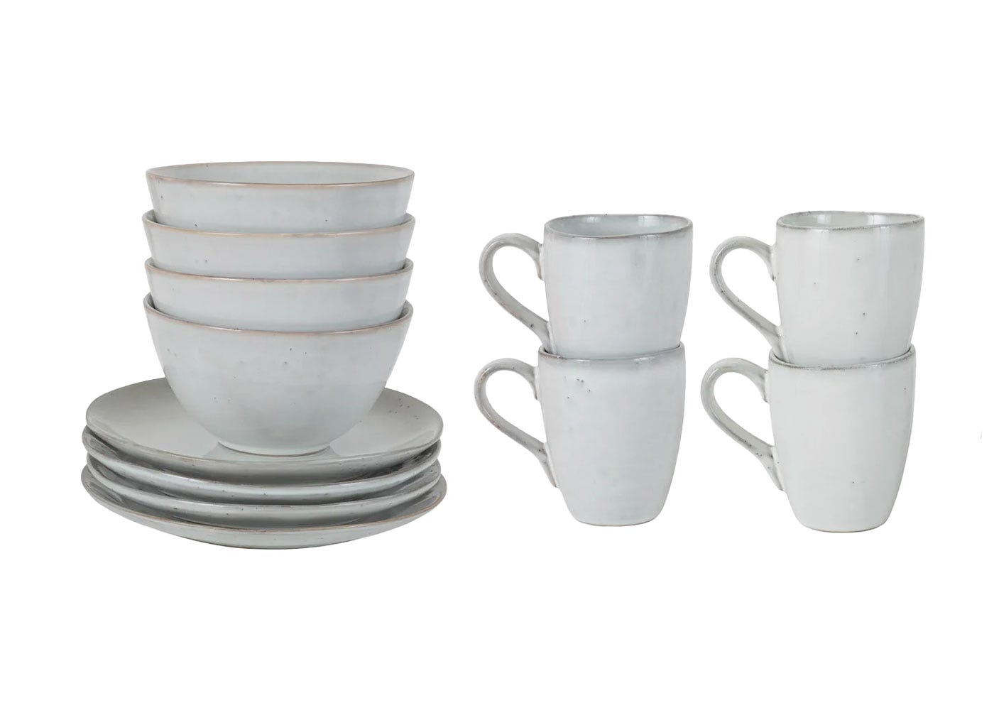 Broste Copenhagen Nordic Sand 12 Piece Breakfast Set