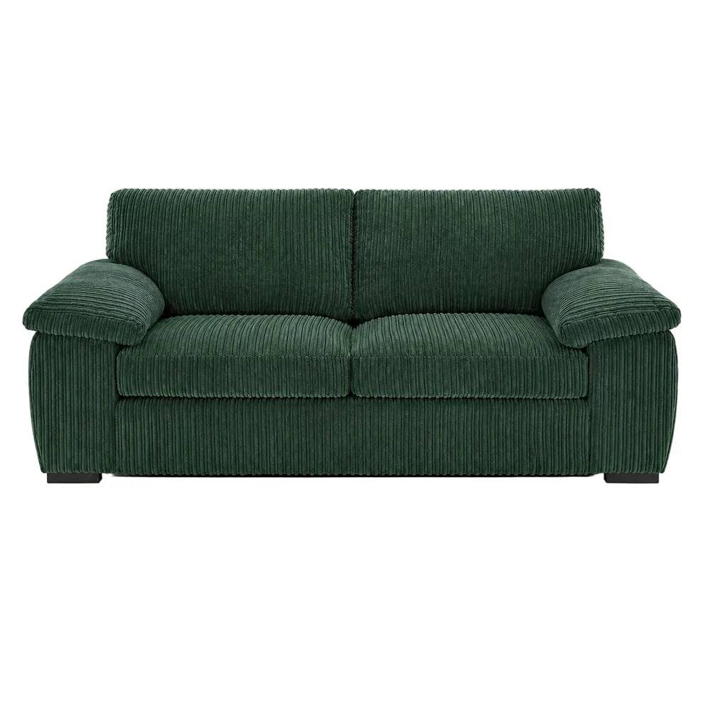 Bliss Furniture Amalfi 2 Seater Sofa in Green Fabric Sofa with Foam Seating