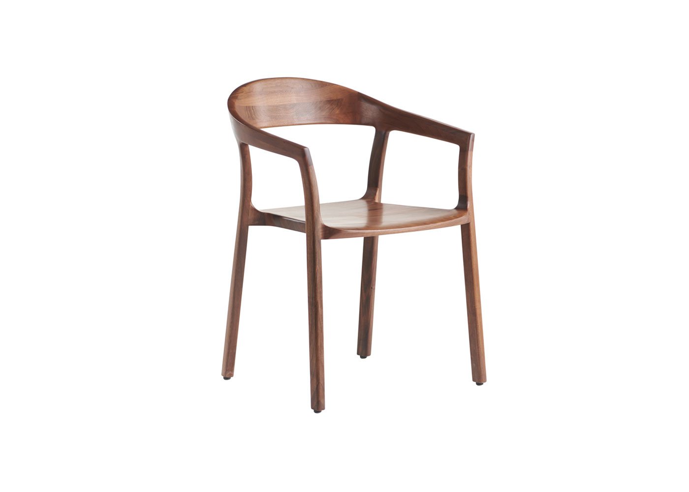Artisan Tara Dining Chair Walnut Wooden Seat Walnut