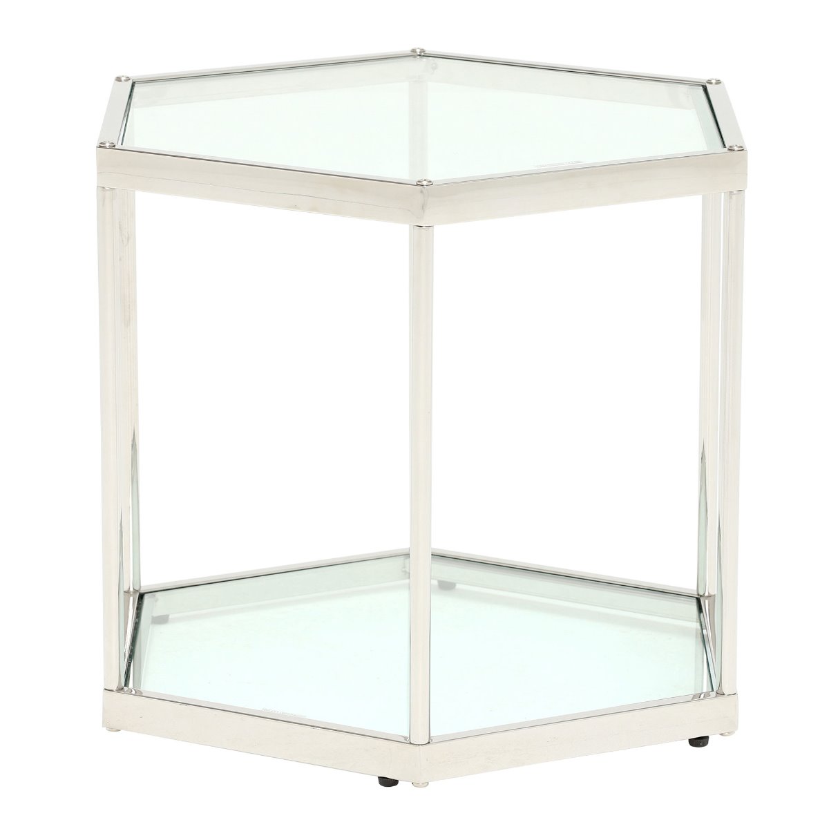 Silver Hexagon Table