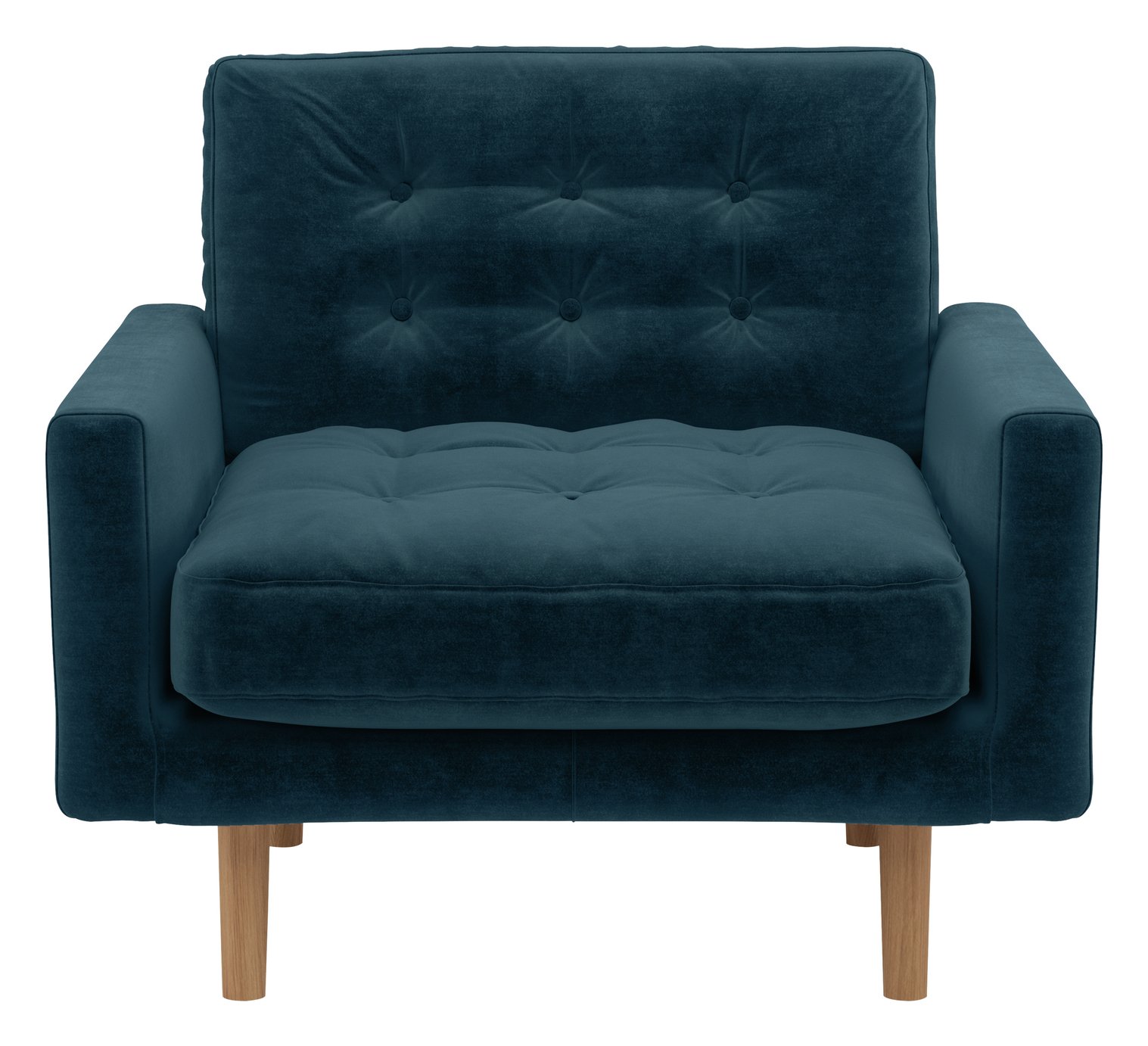 Habitat Fenner Ink Blue Armchair