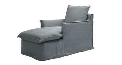 Isaac Chaise Armchair in Burnham Norfolk Cotton - sofa.com