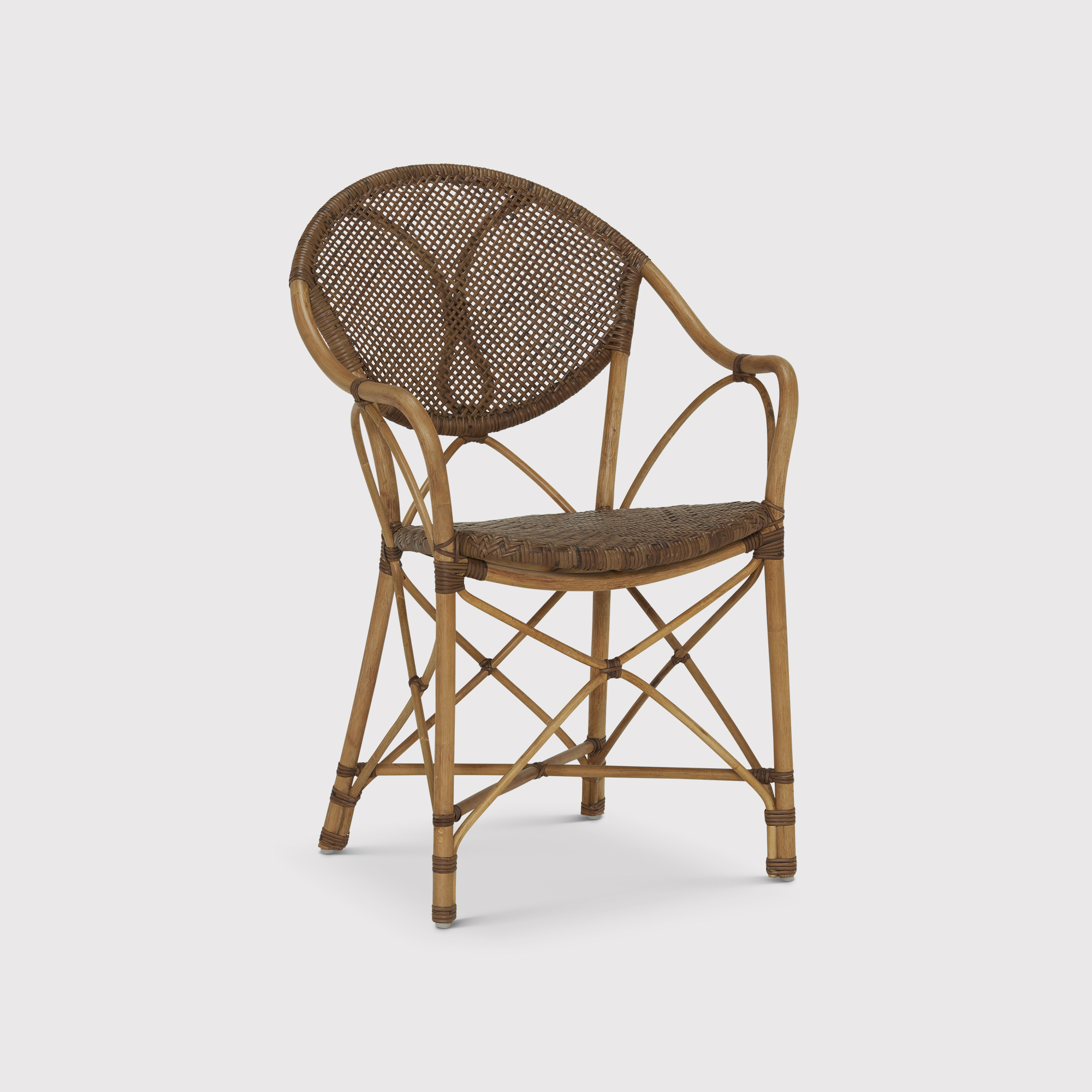 Abigail Dining Arm Dining Chair, Brown | Barker & Stonehouse