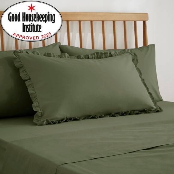 Pure Cotton Frilled Pillowcase