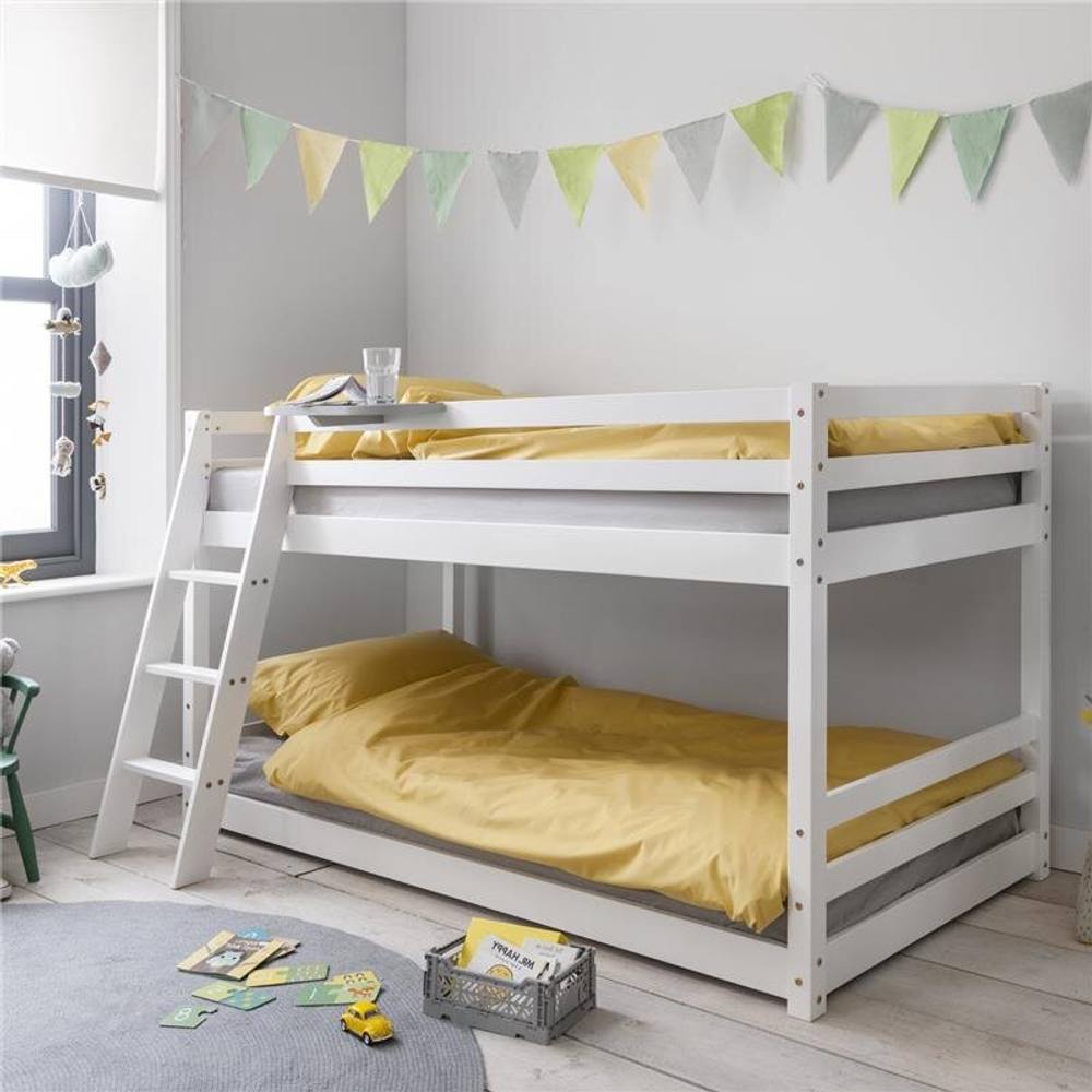 Nöa and Nani Hilda Low Cabin Bed with Bunk Underbed and Play Area in White