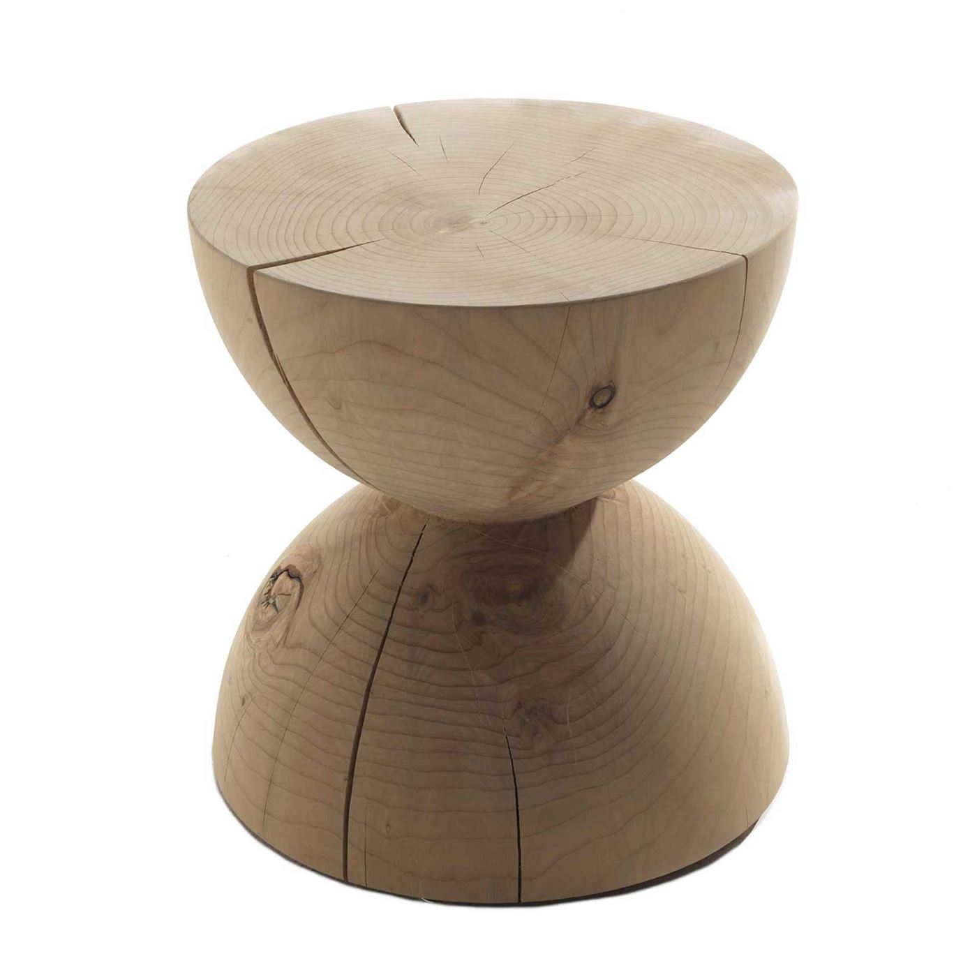Riva 1920 Clessidra Wooden Stool, Mario Botta
