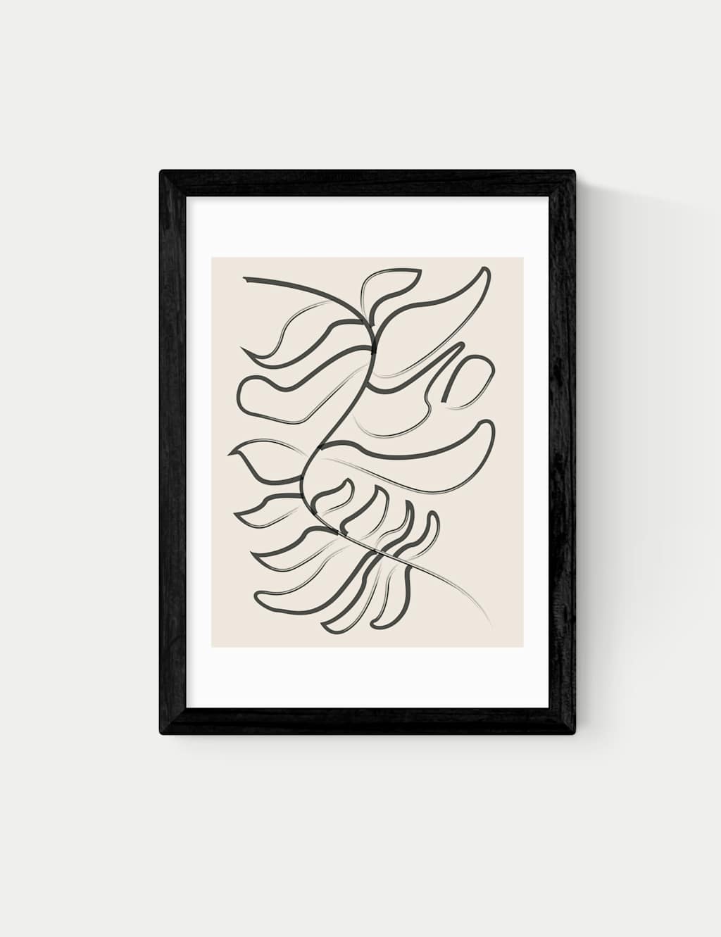East End Prints Sprung Framed Art Print Black