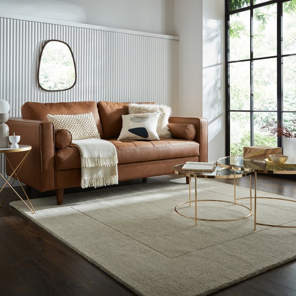 Boston Wool Border Square Rug