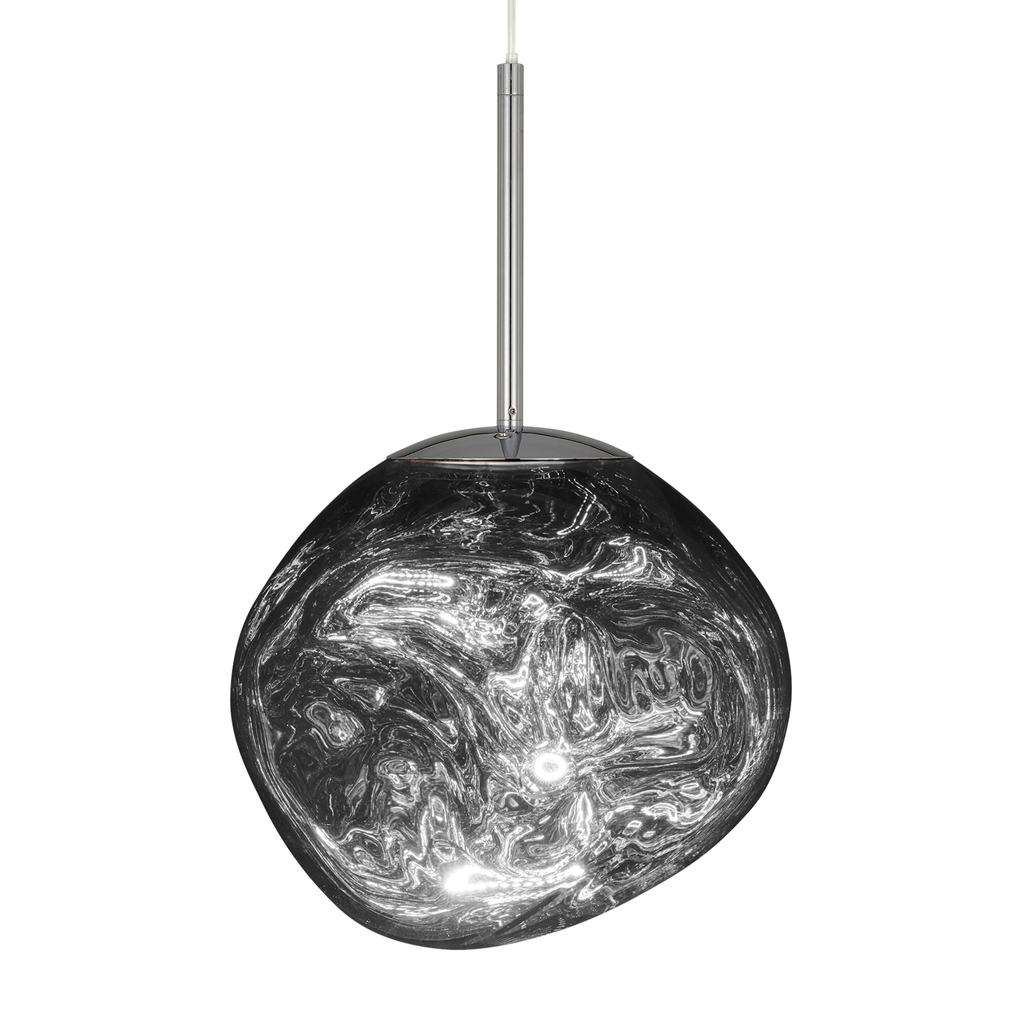 Tom Dixon MELT PENDANT MINI SILVER Light | Barker & Stonehouse