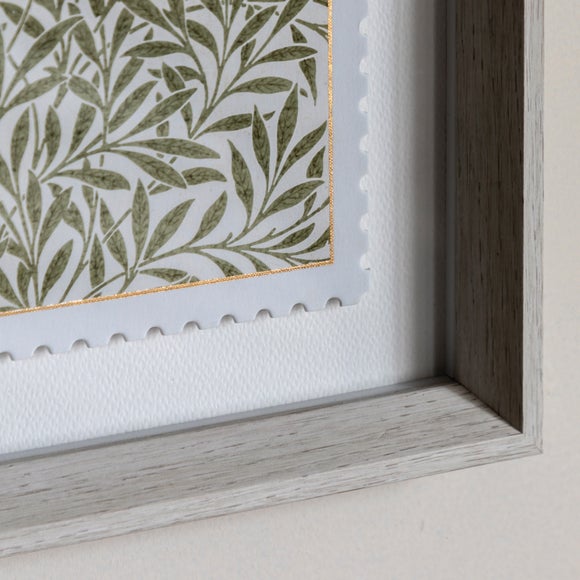 Cedar and Sage Set of 2 William Morris Postage Stamp Green Framed Prints 3
